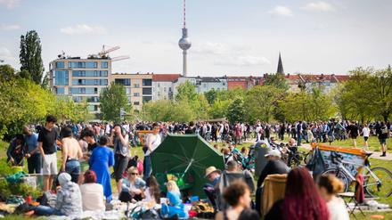 Der Mauerpark in Berlin. 
