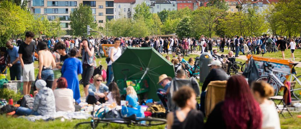 Der Mauerpark in Berlin. 