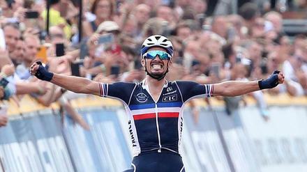 Durchgebissen. Julian Alaphilippe ist wieder Weltmeister.