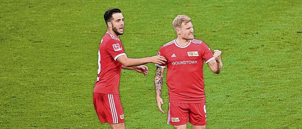Für Andreas Voglsammer (r.) kommt es an diesem Samstag zum Wiedersehen mit seinem Ex-Klub Arminia Bielefeld.