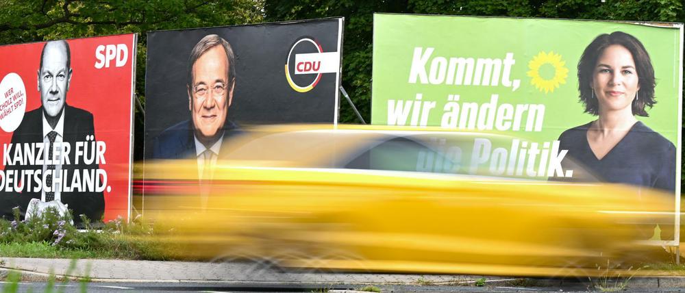 Wahlplakate in Frankfurt am Main
