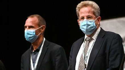 Hans-Georg Maaßen (CDU) und Frank Ullrich (SPD) konkurrieren um die Erststimmen im südthüringer Wahlkreis 196.