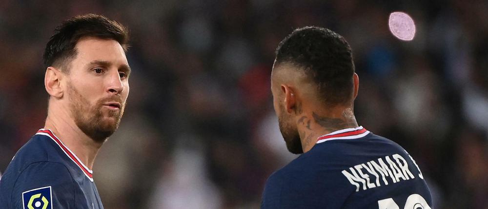 Teures Spielzeug. Für die Investoren von PSG spielt Geld kaum eine Rolle - nur so lassen sich Weltstars wie Lionel Messi (links) und Neymar finanzieren. 