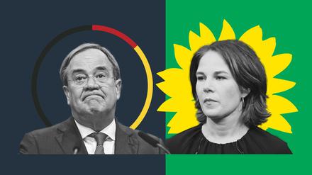 Armin Laschet (CDU) und Annalena Baerbock (Grüne) blieben deutlich unter ihren Erwartungen.