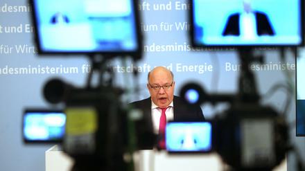 In den Bundestag will er wieder, Wirtschaftsminister bleibt er wohl kaum: Peter Altmaier (CDU) bei einer Pressekonferenz
