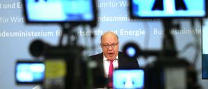 In den Bundestag will er wieder, Wirtschaftsminister bleibt er wohl kaum: Peter Altmaier (CDU) bei einer Pressekonferenz