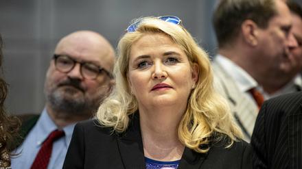 Kristin Brinker, Vorsitzende der Berliner AfD. 