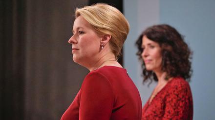 Franziska Giffey (SPD) will zunächst mit Bettina Jaraschs Grünen und den Linken sprechen