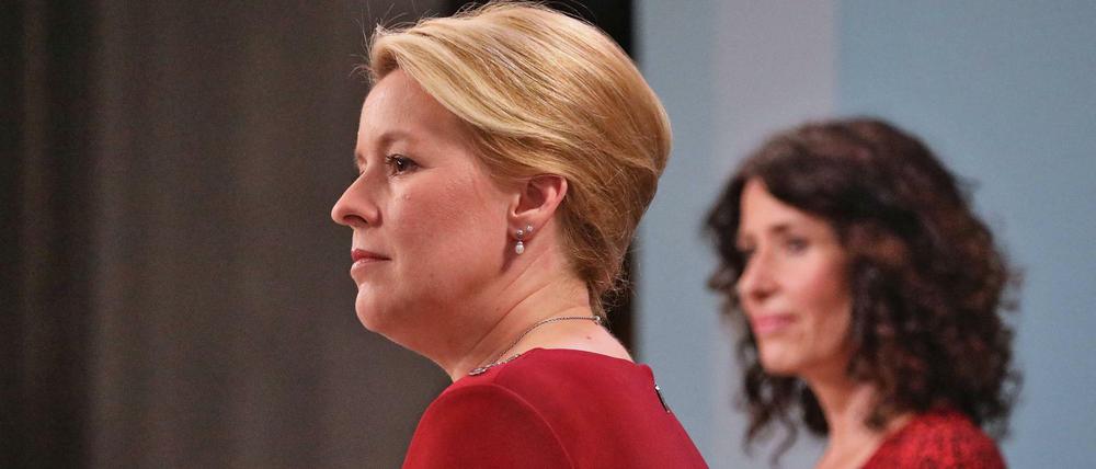 Franziska Giffey (SPD) will zunächst mit Bettina Jaraschs Grünen und den Linken sprechen