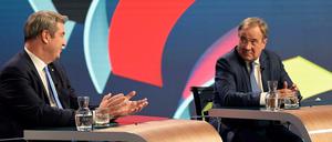 CSU-Chef Markus Söder und CDU-Chef und Spitzenkanzlerkandidat Armin Laschet