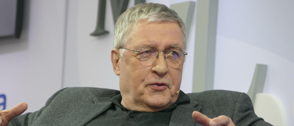 Gert Loschütz auf der Frankfurter Buchmesse, 2018.