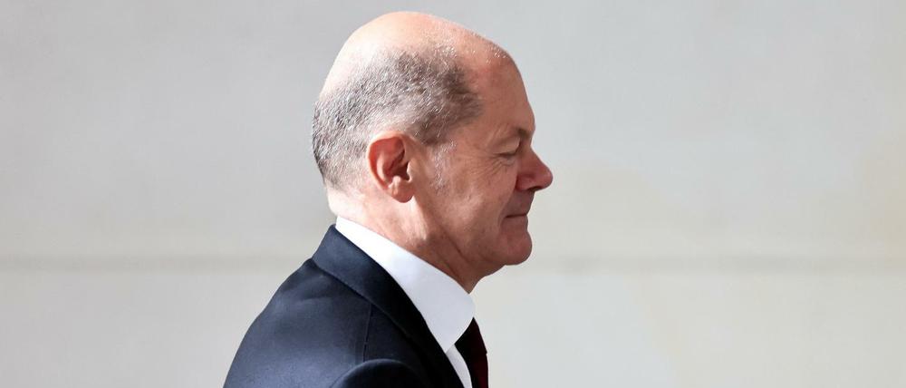 SPD-Kanzlerkandidat Olaf Scholz weiß eine geschlossene Fraktion hinter sich.
