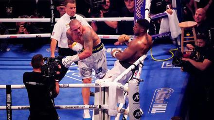 Guter Treffer. Und davon gab es einige, die Usyk gegen Joshua landen konnte.
