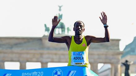 War nach 42,195 Kilometern vorne: Guye Adoba.