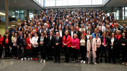 Eines der Bilder der SPD, die auf der Fraktionsebene im Reichstagsgebäude entstanden.