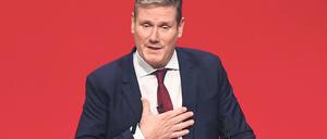 Premiere. Starmer konnte nach 18 Monaten im Amt erstmals vor Delegierten sprechen. Im vergangenen Jahr fand der Parteitag wegen Corona im Netz statt. 