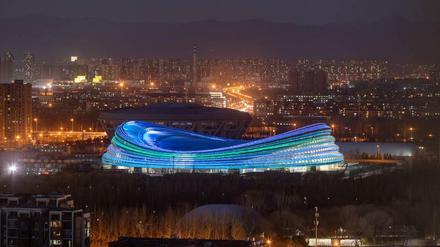 Das Olympiastadion in Peking bleibt im Februar chinesischen Zuschauern vorbehalten.