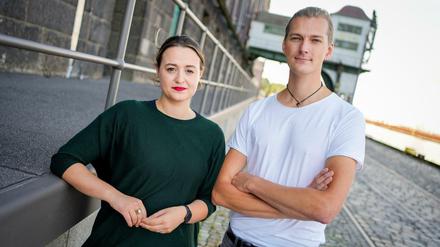 Anna Peters und Georg Kurz, Bundesvorsitzende der Grünen Jugend.