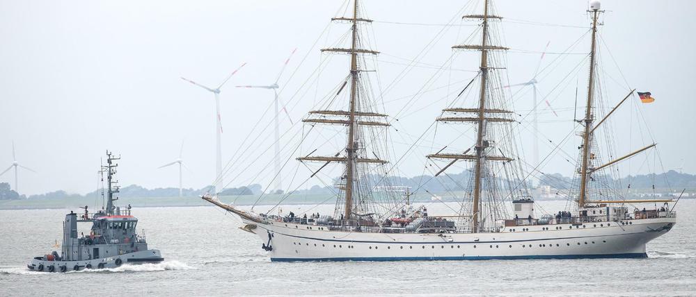 Die „Gorch Fock“ vor Wilhelmshaven (Archivbild)