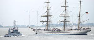 Die „Gorch Fock“ vor Wilhelmshaven (Archivbild)