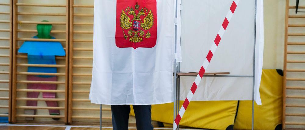 Abstimmung in Moskau. Viele Oppositionelle wurden als Kandidaten gar nicht erst zugelassen.