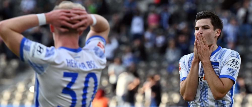 Nicht zu fassen. Bei Hertha BSC hadern sie mit dem Schicksal.