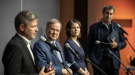 Am Dienstagvormittag haben Union und Grüne sondiert.