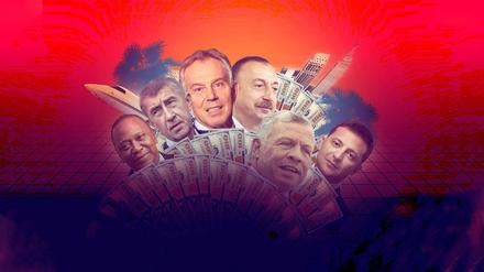 Von Wolodimir Selenskij bis Tony Blair: Hochrangige Politiker sind an Offshore-Geschäften beteiligt.