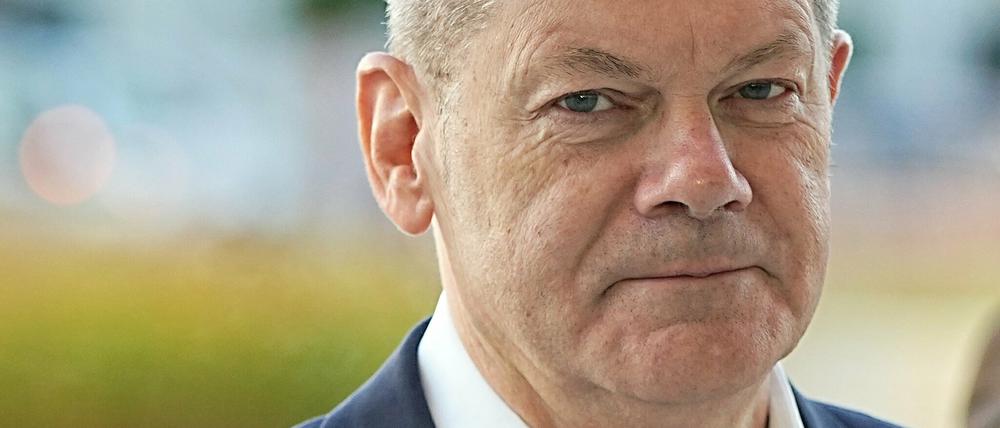 Ist dieser Mann so undurchschaubar wie eine Sphinx? Zumindest manche Parteifreunde von Olaf Scholz sehen das so.