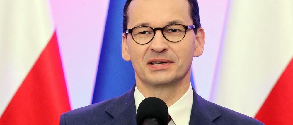 Polens Regierungschef Mateusz Morawiecki hatte das Verfahren vor dem Warschauer Verfassungsgericht angestrengt.
