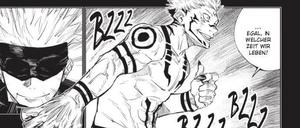 Inspiriert von „Naruto“ und „Bleach“: Eine Szene aus „Jujutsu Kaisen“.