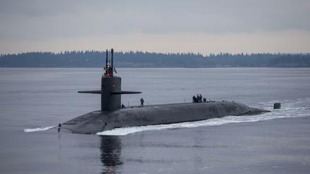 Ein U-Boot der US-Marine ist mit einem unbekannten Objekt kollidiert.