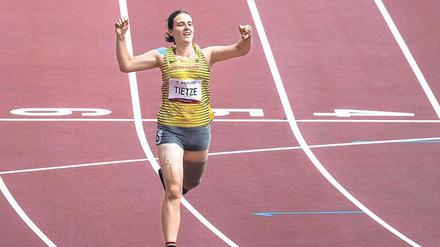 Maria Tietze erreichte am Ende einen siebten Platz im 200-Meter-Rennen.