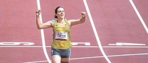 Maria Tietze erreichte am Ende einen siebten Platz im 200-Meter-Rennen.