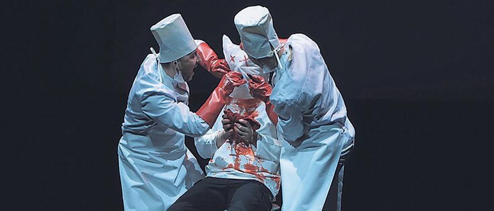 „Woyzeck“ inszeniert von der Theatergruppe Kupalaŭcy. 