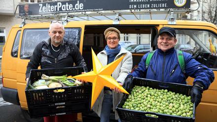 Stern der Hoffnung. Auch soziale Projekte, die Lebensmittel für Obdachlose und andere bedürftige Menschen bereitstellen, unterstützt der Spendenverein des Tagesspiegel traditionell.