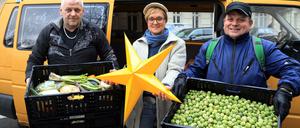 Stern der Hoffnung. Auch soziale Projekte, die Lebensmittel für Obdachlose und andere bedürftige Menschen bereitstellen, unterstützt der Spendenverein des Tagesspiegel traditionell.