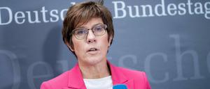 Annegret Kramp-Karrenbauer hat den Auftakt der Einsatzaufarbeitung für diesen Mittwoch angesetzt. 