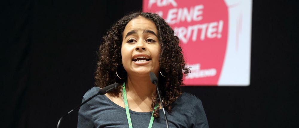 Sarah-Lee Heinrich, neue Bundessprecherin der Grünen Jugend.