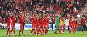 Feiern mit Fans. Union hofft am Samstag auf 18.000 Zuschauer.