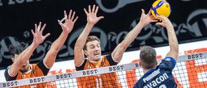 Der Block stand bei den Volleys gegen Lüneburg.