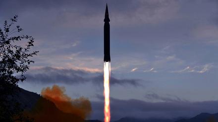 Diese Hyperschallrakete wurde im September in Nordkorea gestartet.