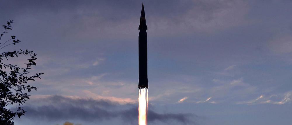 Diese Hyperschallrakete wurde im September in Nordkorea gestartet.