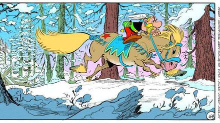Eingeschneit: Eine Szene aus „Asterix und der Greif“.