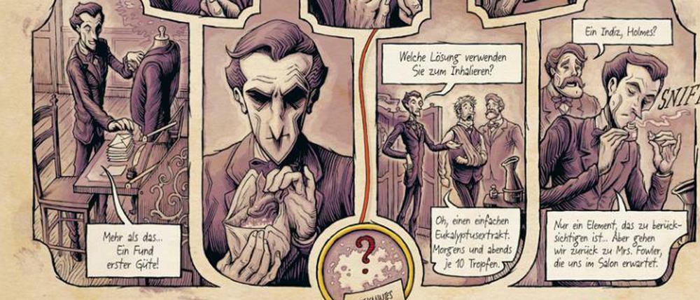 Markante Spürnase: Eine Szene aus „Im Kopf von Sherlock Holmes“.