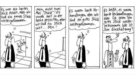 Ein Comic-Strip von Hauck &amp; Bauer.