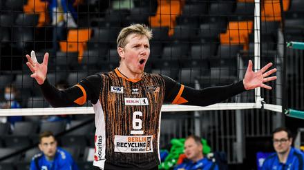 Beim Spiel gegen Friedrichshafen zeigte Zuspieler Sergej Grankin überragende Leistungen.