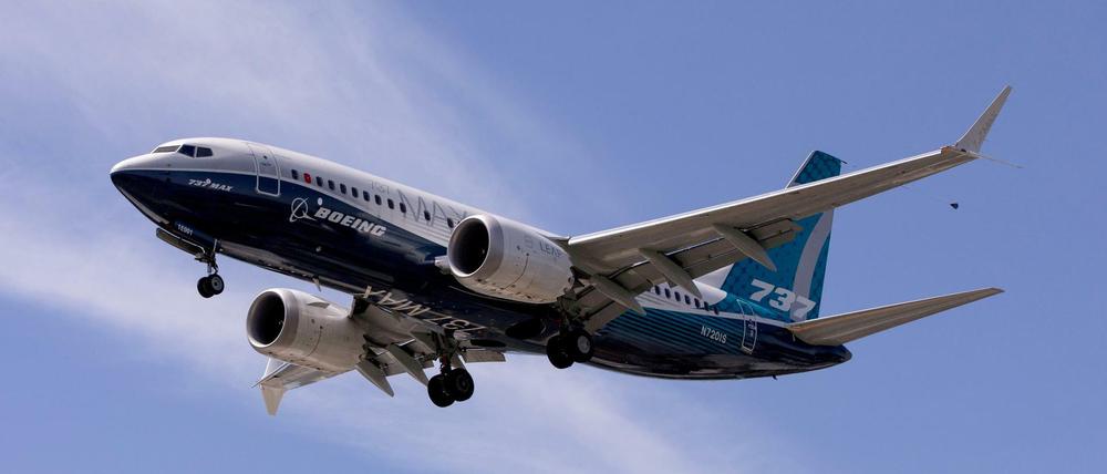 Ein Probeflug eines Boeing 737 Max Flugzeuges.