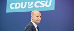 Ralph Brinkhaus, Vorsitzender der CDU/CSU-Bundestagsfraktion, kritisiert, dass im Ampel-Papier nichts zur Finanzierung steht.