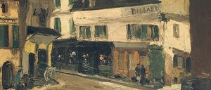 "Une Place à La Roche-Guyon" von Camille Pissarro aus dem Jahr 1867.